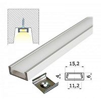 Профиль для светодиодной ленты накладной SmartBuy SBL-Al16x6 2000x16x6мм ,200см картинка 